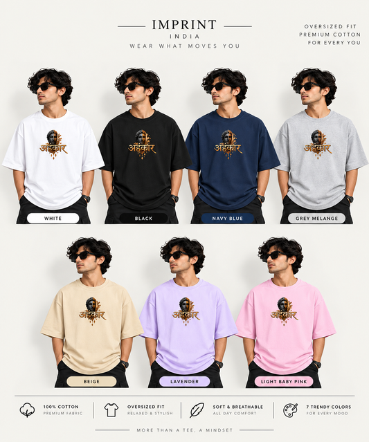 AHANKAAR — The Broken Self | Oversized T-Shirt | Front Print