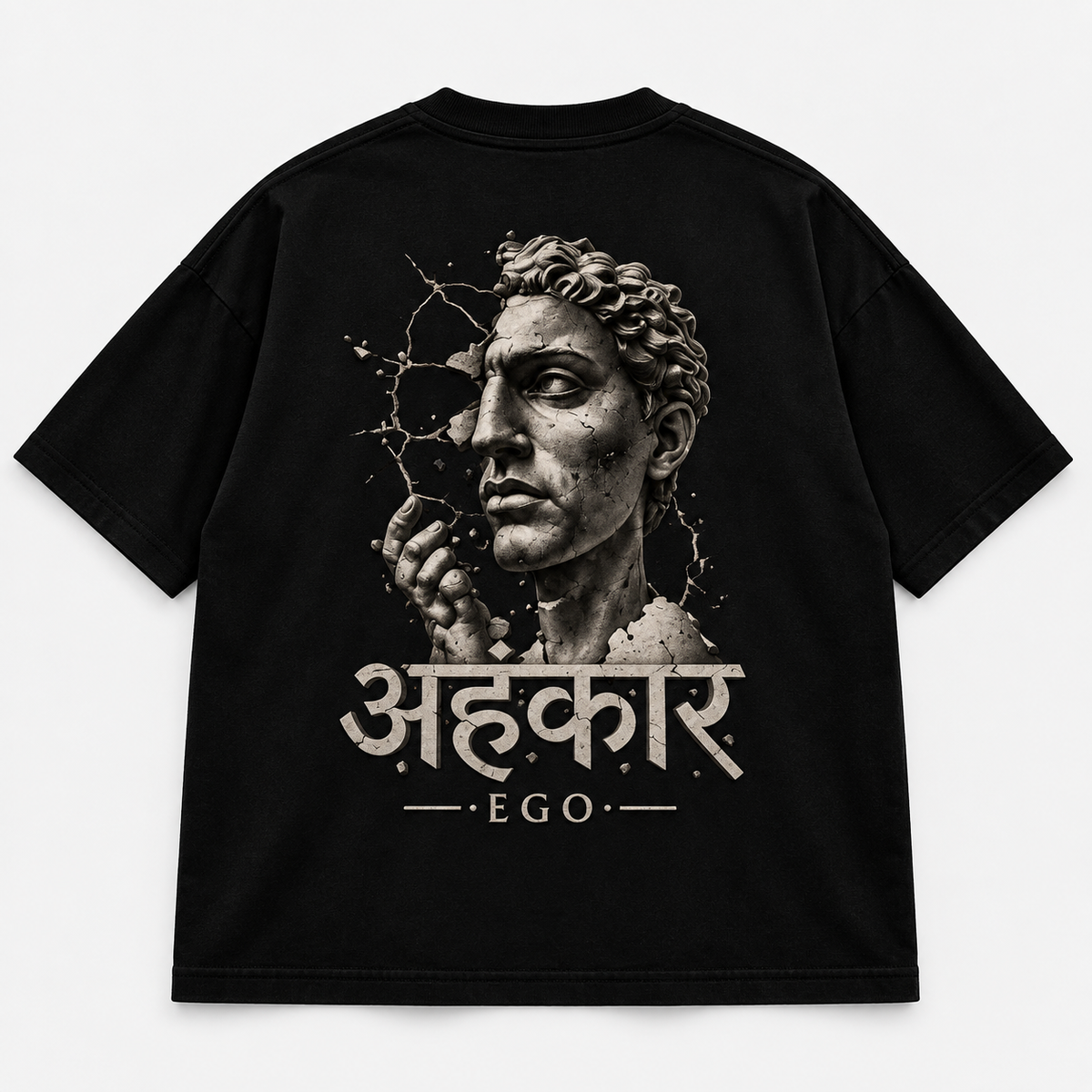 AHANKAAR — The Broken Self | Oversized T-Shirt | Back Print